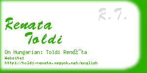 renata toldi business card